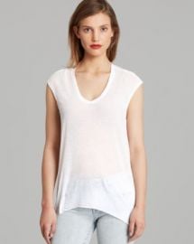 Helmut Lang Tee - Threadbare Back Cowl at Bloomingdales