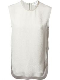 Helmut Lang Textured Sleeveless Blouse - Sn3 at Farfetch