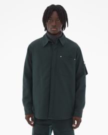 Helmut Lang Wool Gabardine Shirt Jacket WWWHELMUTLANGCOM at Helmut Lang