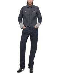 Helmut Lang Zippered Cuffed Trucker Jacket Bloomingdales at Bloomingdales