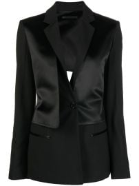 Helmut Lang cut-out Layered Blazer - at Farfetch