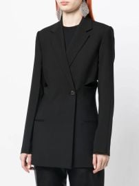 Helmut Lang cut-out single-breasted Blazer - at Farfetch