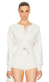 Helsa Elvira Cardigan In Cream at Revolve