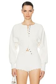 Helsa Elvira Cardigan in Cream FWRD at FWRD