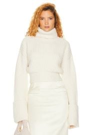 Helsa Esti Turtleneck Sweater in Ivory FWRD at FWRD