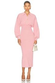 Helsa Hildie Polo Dress in Pink FWRD at FWRD