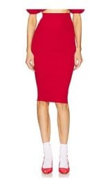 Helsa Luella Midi Skirt In Red at Revolve