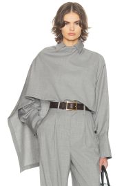 Helsa The Left Bank Layered Shirt In Grey Melange at Revolve
