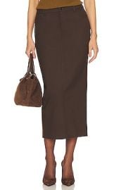 Helsa Trouser Midi Skirt In Java at Revolve