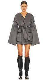 Helsa Wool Blend Blanket Coat In Grey at Revolve