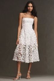 Helsi Florence Strapless A Line Midi Dress at Anthropologie