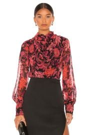 Hemant And Nandita X Revolve Crimson Bodysuit In Crimson Red at Revolve