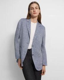 Hemp Patch-Pocket Blazer at Theory