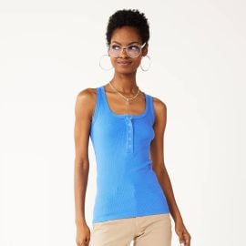 Henley Crop Tank Top by American Eagle worn by Rain Spencer on The Summer I Turned Pretty at Kohls