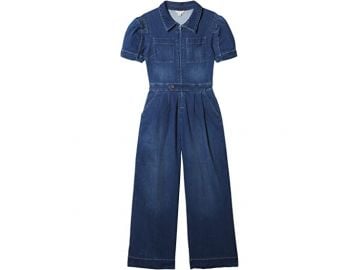 WornOnTV: Destiny’s puff sleeve denim jumpsuit on Bunkd | Mallory James ...