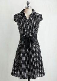 Hepcat Soda Fountain Dress in Black Licorice at ModCloth