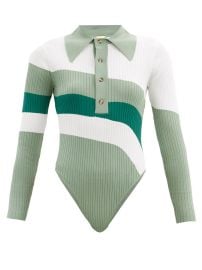 Hera striped ribbed-knit bodysuit at Matches