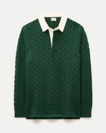 Heritage Cotton Cable-knit Rugby Sweater For Men | J.Crew at J. Crew