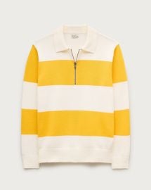 Heritage Cotton Quarter-zip Sweater In Stripe For Men JCrew at J. Crew
