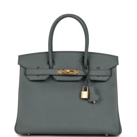 Hermes Birkin 30 Vert Amande Epsom Gold Hardware New amp Authentic at Madison Avenue Couture