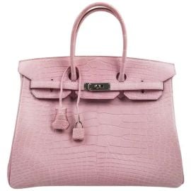 Hermes Birkin 35 Bag 5P Bubblegum Pink Matte Alligator Palladium Rare at 1stDibs at 1st Dibs