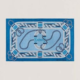 Hermes Canoe H beach towel at Hermes