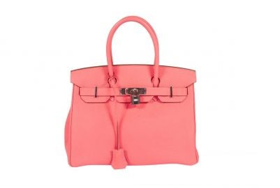 Hermes Coral Birkin at Janet Mandell