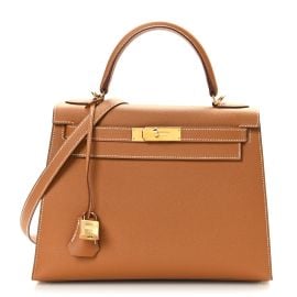 Hermes Kelly Bag in Epsom Gold at Fashionphile