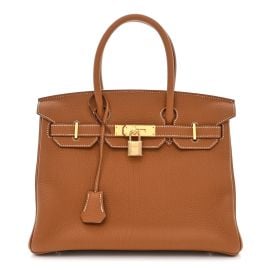 Hermes Togo Birkin 30 Gold at Fashionphile