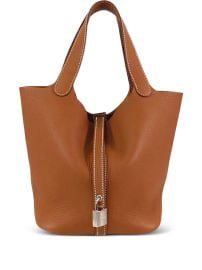 HermsPre-Owned 2024 Clemence Picotin Lock 22 Handbag Brown at Farfetch