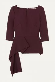 Heron Asymmetric Crepe Blouse by Roland Mouret at Net A Porter