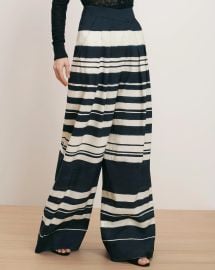 Heron Crossover Waistband Pant at Veronica Beard