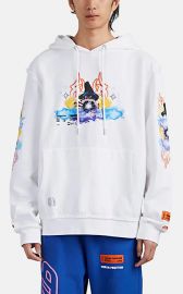 Heron Preston Folkloric-Wizard Cotton French Terry Hoodie at Barneys