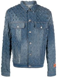 Heron Preston Razor-cut Denim Jacket - at Farfetch