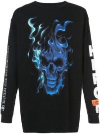 Heron Preston Skull Print Sweatshirt at Farfetch