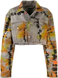 Heron Preston cropped denim jacket cropped denim jacket at Farfetch