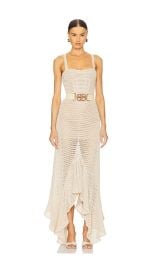 Herrera Desert Crochet Gown at Revolve