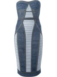 Hervand233 Land233ger Panelled Bandage Dress - Luisa World at Farfetch