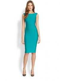 Herve Leger - Bateau Neck Dress at Saks Fifth Avenue