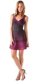 Herve Leger A Line Ombre Dress at Shopbop