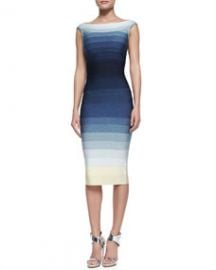 Herve Leger Ardell Ombre Bandage Dress at Neiman Marcus