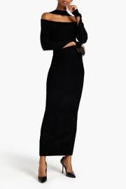 Herve Leger Cutout velvet maxi dress at The Outnet