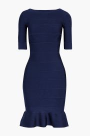 Herve Leger Fluted bandage dress at The Outnet