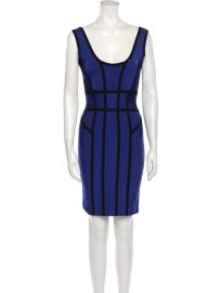 Herve Leger Striped Mini Dress at The Real Real