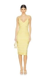 Herve Leger The Rowan Dress In Polenta at Revolve