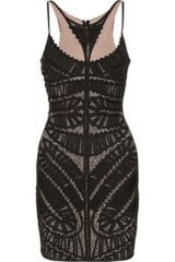 Herve Leger appliqued dress at Net A Porter