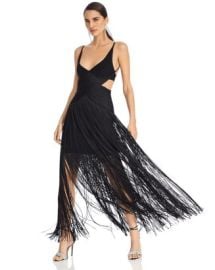 Herveacute Leacuteger Fringe Cutout Gown - 150th Anniversary Exclusive Bloomingdales at Bloomingdales