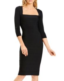 Herveacute Leacuteger Icon Square Neck Bandage Dress Bloomingdales at Bloomingdales