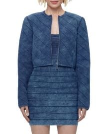 Herveacute Leacuteger The Riley Denim Bandage Jacket Bloomingdales at Bloomingdales