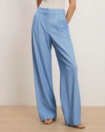 Heyser Pinstripe Pleated Wide Leg Pants at Bloomingdales